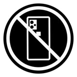 Signs ByLITA Circle No Cellphones Graphic Door or Wall Sign | Easy Installation | Durable Construction | Promote Health And Safety | Caution Warning Sign for Home, Business and Office Spaces