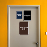 Signs ByLITA Portrait Round Rehearsal Room Door or Wall Sign Easy Installation | Directing Artists & Co-Workers | Music | Concert | Festivals