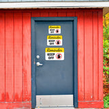Classic Framed Plus Reminder Keep Off Door or Wall Sign | Health & Safety Signage