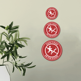 Circle Plus Don't Run On The Stairs Wall or Door Sign | Safety Signs For Toddlers Daycare