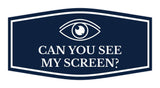 Signs ByLITA Fancy Can You See My Screen? Funny Office Wall or Door Sign