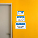 Classic Framed Plus Think Clean No Dumping Allowed Door or Wall Sign | Health & Safety Signage