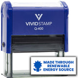 All Quality Made through Renewable Energy Source Self-Inking Rubber Stamp
