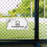 Classroom 5x10 Hanging Plus Wall or Door Sign | Religious Rustic Wood Sign