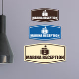 Fancy Marina Reception Wall or Door Sign
