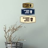 Fancy Hazardous Waste Disposal Wall or Door Sign