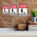 Classic Framed Plus This Is Your Home Five Days A Week Please Help Keep It Clean! Wall or Door Sign | Easy Installation | Funny Novelty Imitation Warning Signs