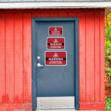 Classic Framed Plus Warning Explosive Gas No Open Flames Door or Wall Sign | Workplace Health and Safety Warning Signage