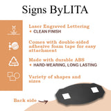 Signs ByLITA Victorian Smile You're On Camera Wall or Door Sign - Laser-Engraved Lettering | Durable ABS Plastic | Vibrant Colors | Powerful Foam Tape