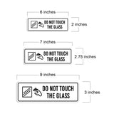 Standard Plus Do Not Touch The Glass Wall or Door Sign | Public Spaces Signage