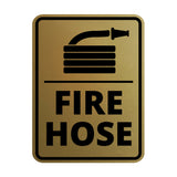 Signs ByLITA Portrait Round Fire Hose Door or Wall Sign Easy Installation | Health And Safety | Building And Danger Signs