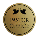 Signs ByLITA Circle Pastor Office Wall or Door Sign