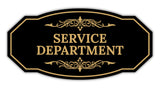 Signs ByLITA Victorian Service Department Graphic Wall or Door Sign