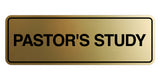 Signs ByLITA Standard Pastor's Study Wall or Door Sign