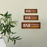 Standard Plus BNB Entrance (Right Arrow) Door or Wall Sign | BnB Hosting Signage