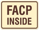 Signs ByLITA Classic Framed Facp Inside Sign - Easy Installation | Durable Wall or Door