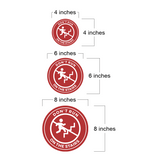 Circle Plus Don't Run On The Stairs Wall or Door Sign | Safety Signs For Toddlers Daycare