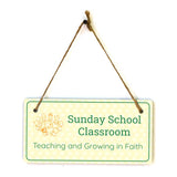 Signs ByLITA Place of Worship Room Signs 5x10 Hanging Plus Wall or Door Sign