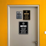 Signs ByLITA Portrait Round Notice: Load and Unload Firearms In Shooting Bays Only Door or Wall Sign Easy Installation | Health And Safety | Building And Danger Signs