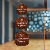 Heritage Plus Contactless Payment Wall or Door Sign | Public Spaces Signage