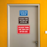 Signs ByLITA Classic Framed Please Turn The Taps Off After Use Door or Wall Sign | Eco-Friendly Home Signs
