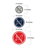 Signs ByLITA Circle No Dogs Graphic Door or Wall Sign | Easy Installation | Durable Construction | Promote Health And Safety | Caution Warning Sign for Home, Business and Office Spaces