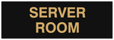 Signs ByLITA Basic Server Room Sign - Laser-Engraved Lettering | Durable ABS Plastic | Vibrant Colors | Powerful Foam Tape