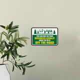 Classic Framed Plus You Can Only Do Your Business Legally When The RV Is Off The Road Wall or Door Sign | RV Accessories