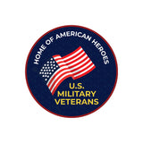 Circle Plus Home of American Heroes: U.S. Military Veterans Door or Wall Sign Honor Veterans with Military Signs | US Pride | Veteran Gratitude and Discount Signs
