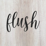 Signs ByLITA Flush, Wood, Square Bathroom Table Sign (5" x 5")
