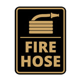 Signs ByLITA Portrait Round Fire Hose Door or Wall Sign Easy Installation | Health And Safety | Building And Danger Signs