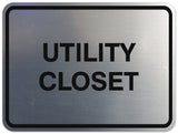 Signs ByLITA Classic Framed Utility Closet Sign | Durable Material | Storage