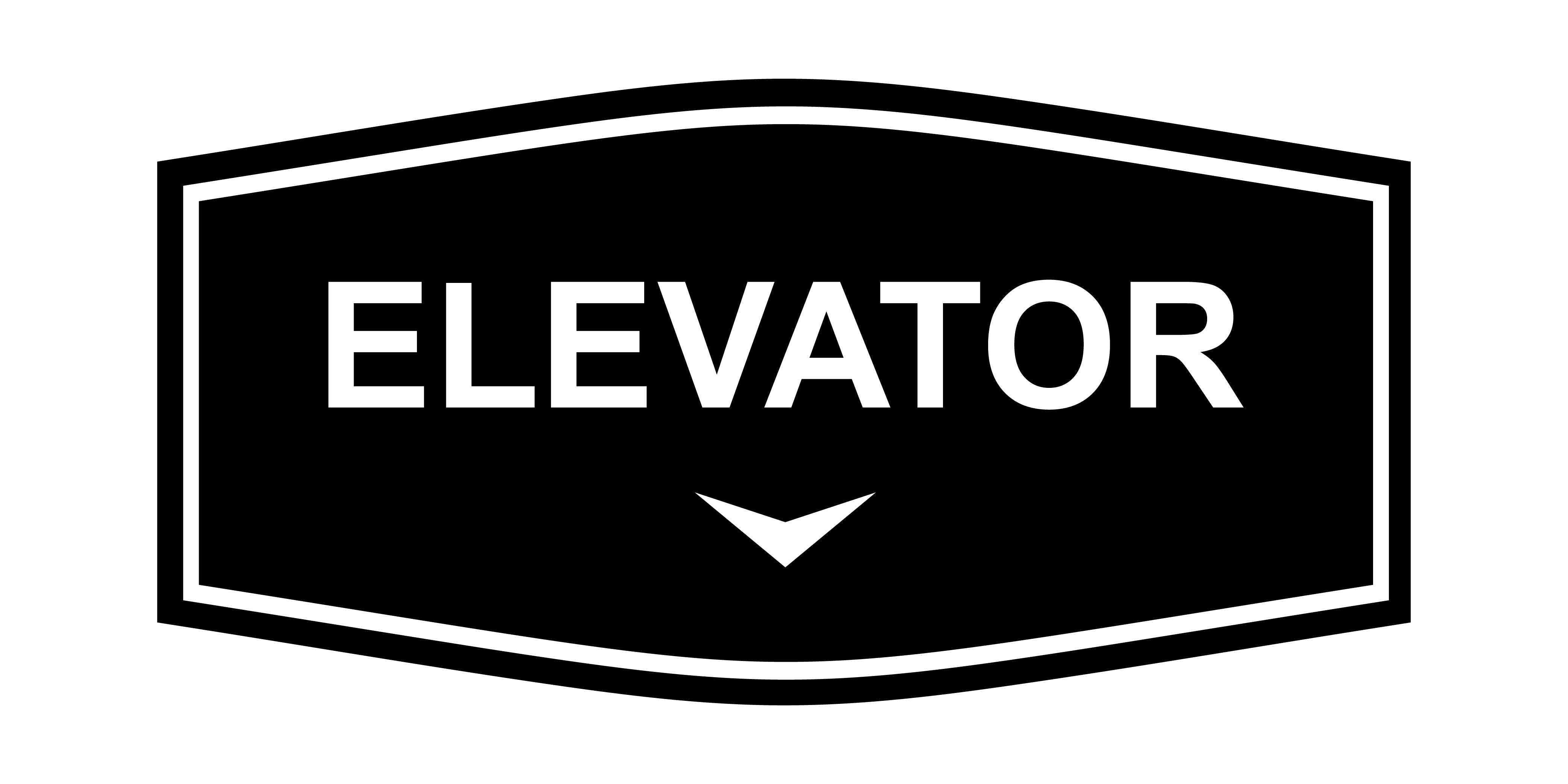 Fancy Elevator Down Arrow Wall or Door Sign