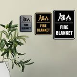 Signs ByLITA Portrait Round Fire Blanket Door or Wall Sign Easy Installation | Health And Safety | Building And Danger Signs