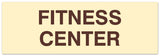Signs ByLITA Basic Fitness Center Sign - Laser-Engraved Lettering | Durable ABS Plastic | Vibrant Colors | Powerful Foam Tape