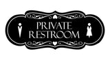 Signs ByLITA Designer Private Restroom Wall or Door Sign