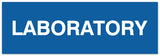 Signs ByLITA Basic Laboratory Sign - Laser-Engraved Lettering | Durable ABS Plastic | Vibrant Colors | Powerful Foam Tape