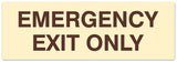 Signs ByLITA Basic Emergency Exit Only Sign | Easy Installation | Durable Wall or Door Sign