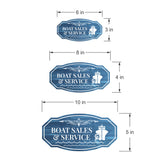 Victorian Plus Boat Sales & Service Wall or Door Sign | Harbor Marina Signage