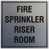 Signs ByLITA Square Fire Sprinkler Riser Room Sign - Easy Installation | Durable Material