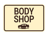 Signs ByLITA Classic Framed Body Shop Wall or Door Sign