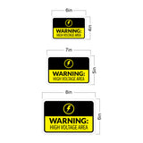 Classic Framed Plus Warning High Voltage Area Door or Wall Sign | Workplace Health and Safety Warning Signage