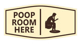 Signs ByLITA Fancy Poop Room Here Wall or Door Sign