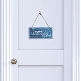 Jesus Is The Anchor Of My Soul Hebrews 6:19 5x10 Hanging Plus Wall or Door Sign | Religious Home Decor