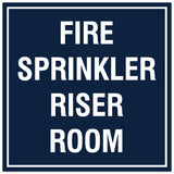 Signs ByLITA Square Fire Sprinkler Riser Room Sign - Easy Installation | Durable Material