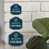 Heritage Plus Quality Control Wall or Door Sign | Office Signage