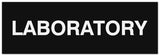 Signs ByLITA Basic Laboratory Sign - Laser-Engraved Lettering | Durable ABS Plastic | Vibrant Colors | Powerful Foam Tape