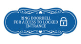 Signs ByLITA Designer Ring Doorbell for Access to Locked Entrance Wall or Door Sign