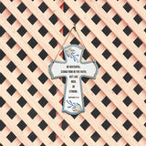 Be watchful, stand firm in the faith, act like men, be strong. Corinthians 16:13 11.5" x 8" Cross Hanging Sign | Rustic Twine | Inspiring Religious Bible Decor
