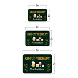 Classic Framed Plus Group Therapy Practiced Here Wall or Door Sign | Farmstyle Vintage Home Decor